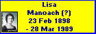 Lisa Manoach (?)