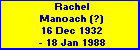 Rachel Manoach (?)