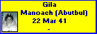 Gila Manoach (Abutbul)