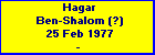Hagar Ben-Shalom (?)