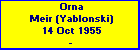 Orna Meir (Yablonski)